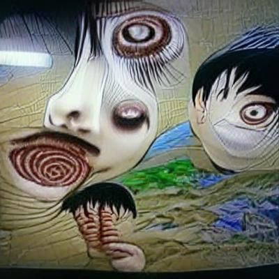 Junji Ito Inspired Horror Character
