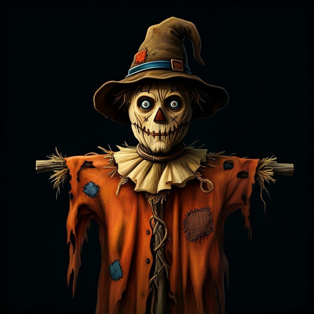 Surreal Scarecrow Inspired by Abstract Masters