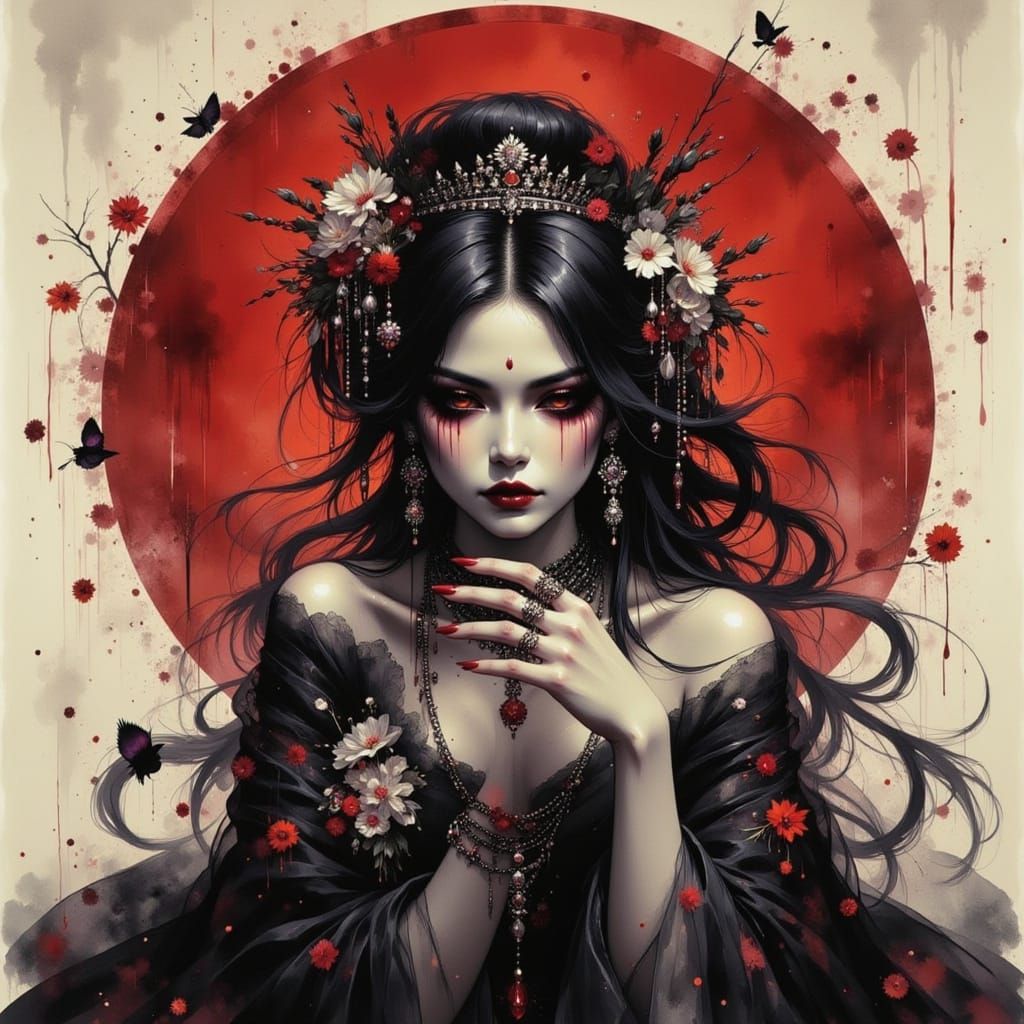 Evil Geisha in Violent Violet Flux Style