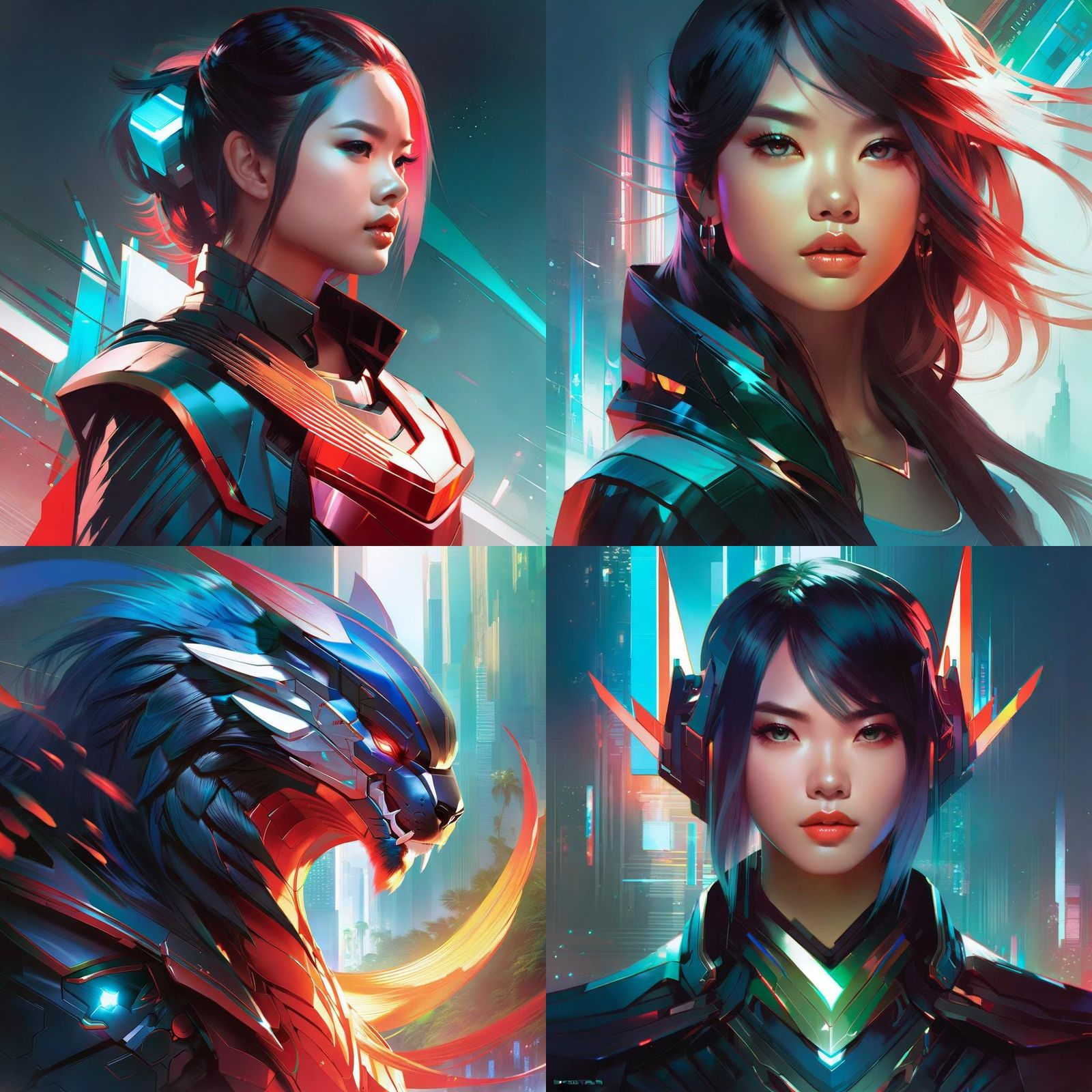 Dynamic Character Illustration in Digital Art Style