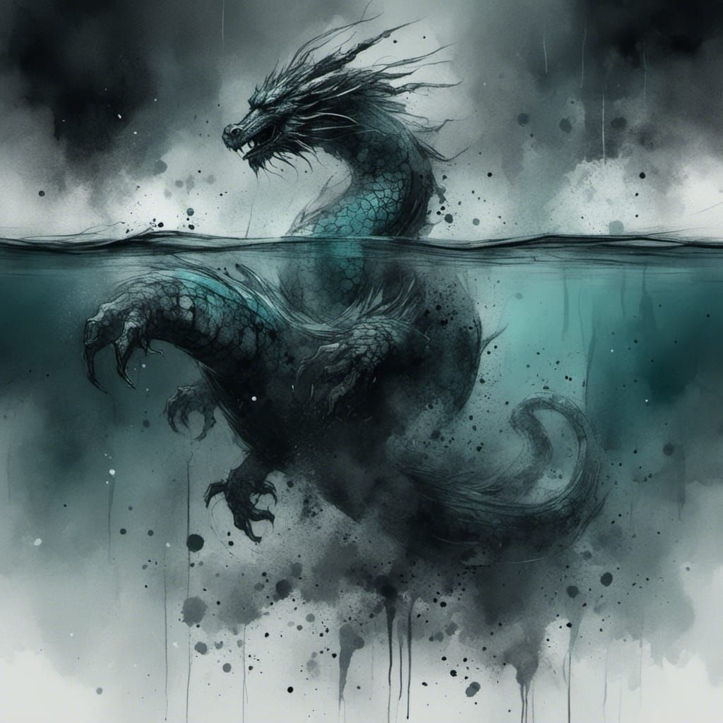 Ryūjin Emerges from the Deep: 3D Art