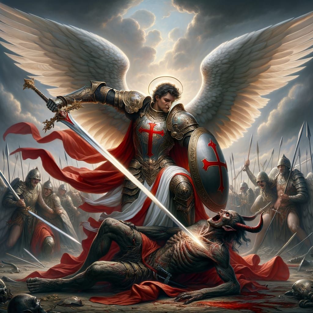 Angel Slaying Demon on Classic Battlefield