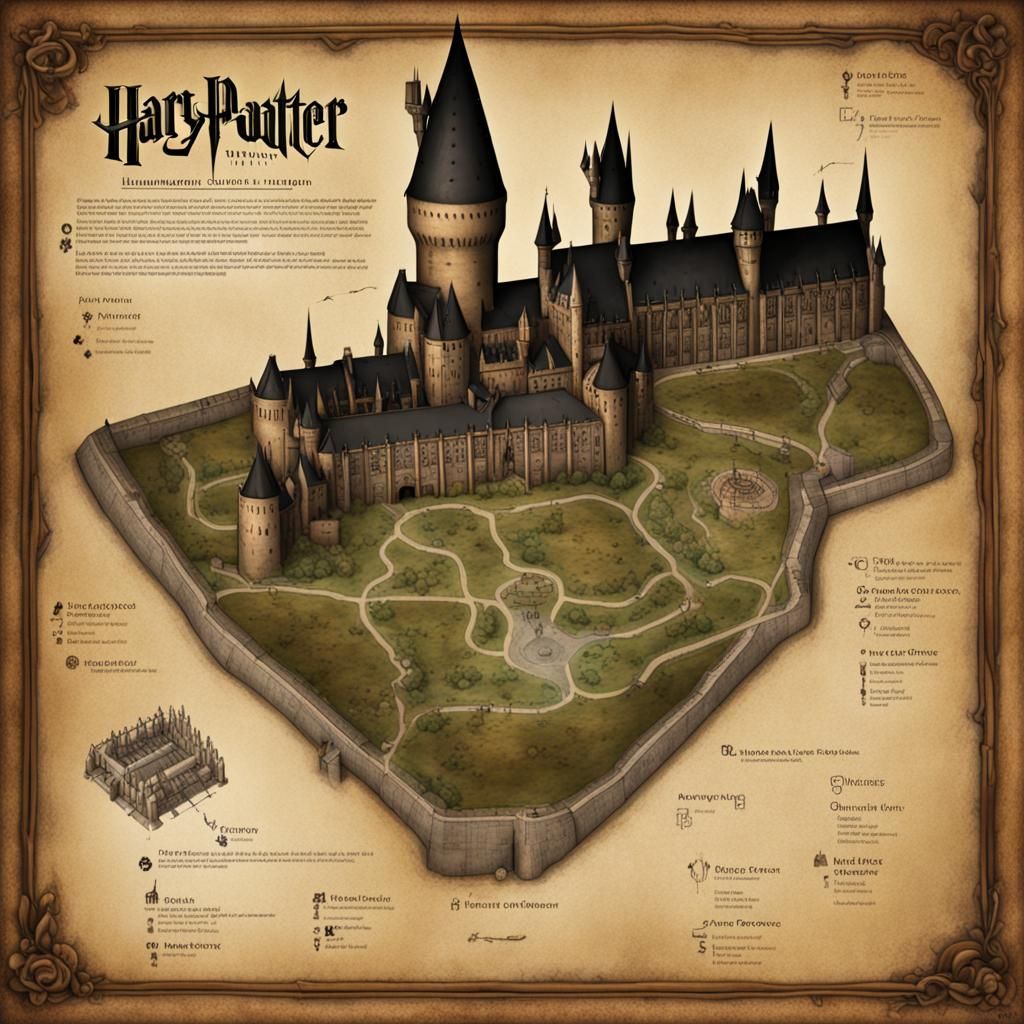 Hogwarts map