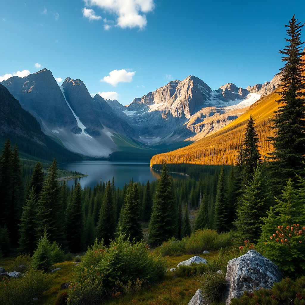 Majestic Wilderness Landscape in Natural Light