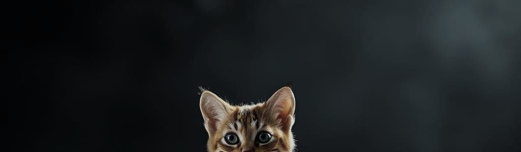 Bobcat Stands Tall in Human Hand, Photorealistic Style