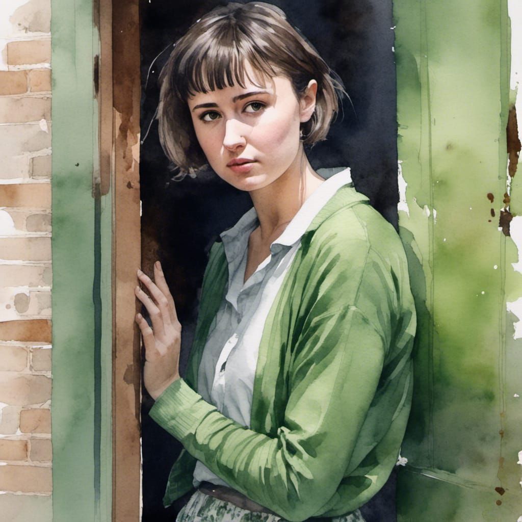 Cute and innocent high school girl