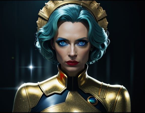 A Glowing Blue Eye in Cinematic 4K