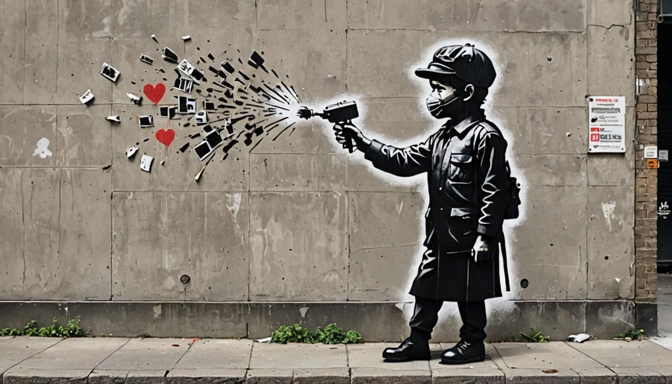 Spectacular Guerrilla Art in Banksy Style