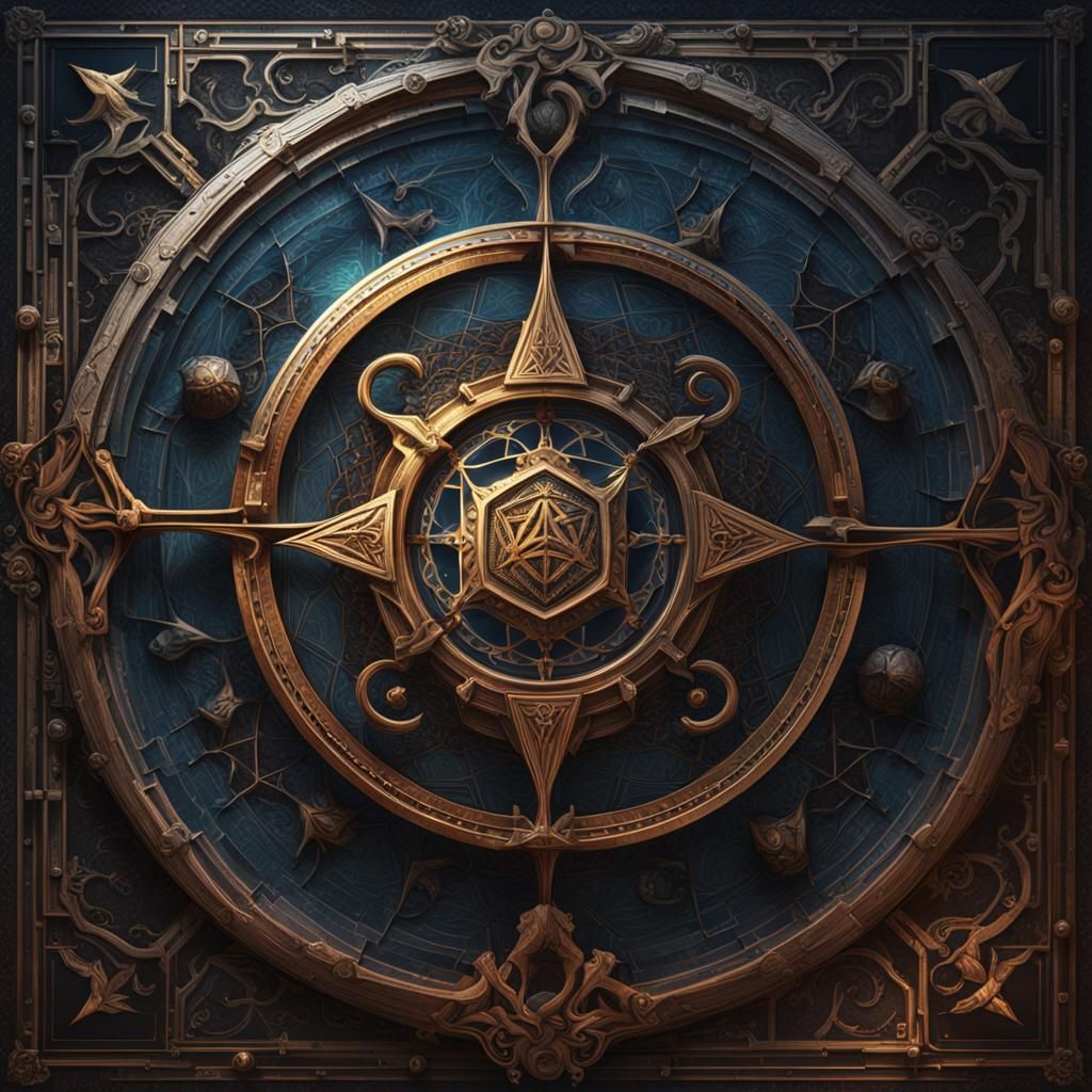 Protective Sigil in Detailed Fantasy Concept Art