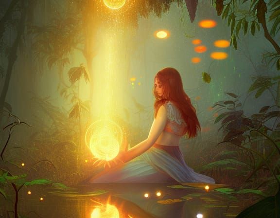 Mysterious Enchanted Rainforest Concept Art