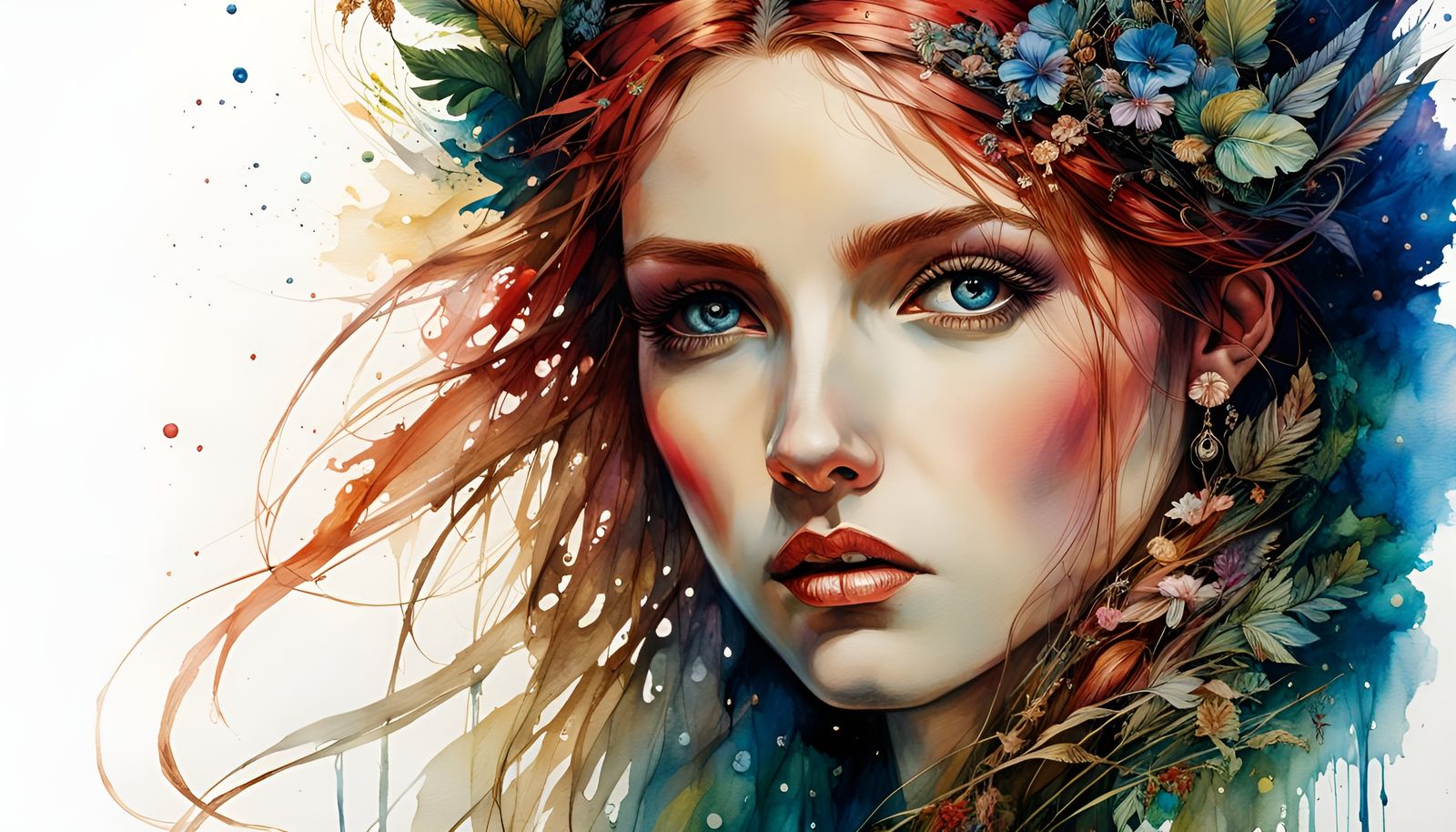 Fantasy Art Exhibition in Watercolor Style