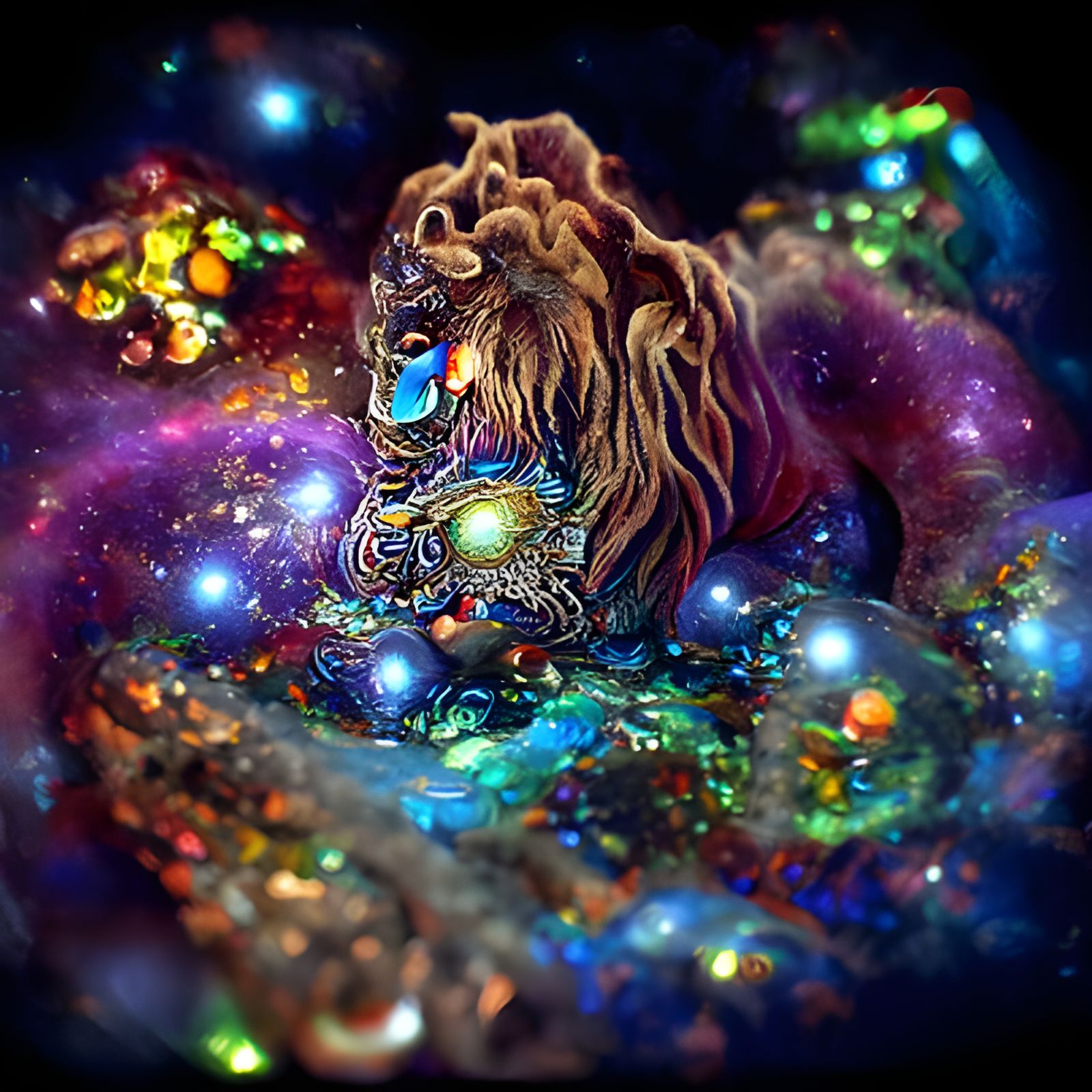 Gemstone Lion