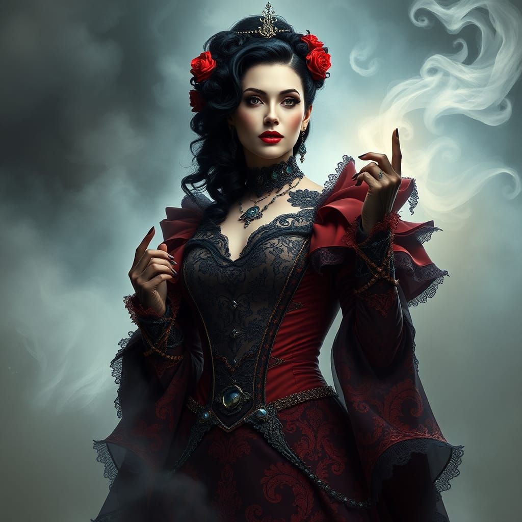 Gothic Circus Ring Leader in Victorian Style