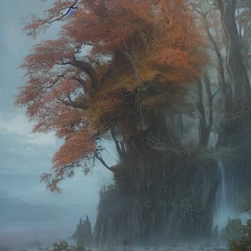 Ethereal Being Surrounded by Iridescent Lights