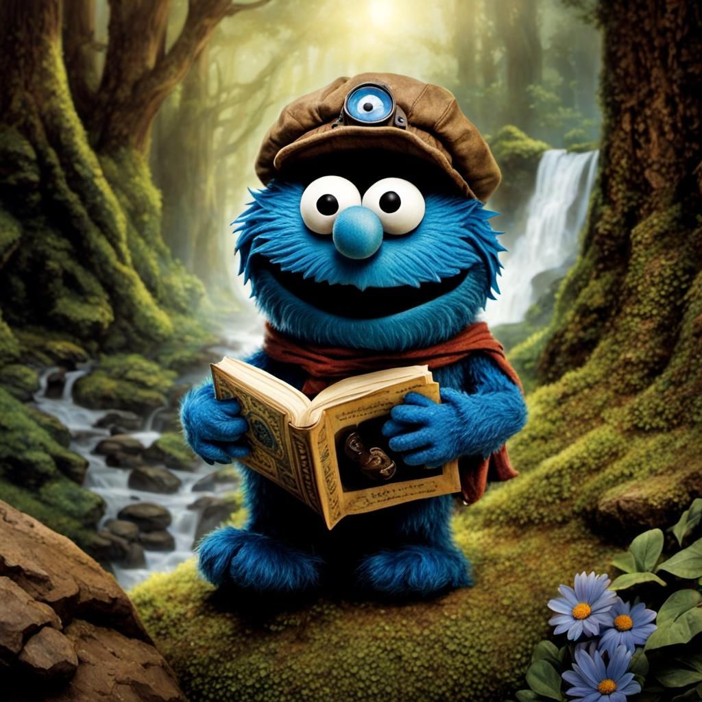 Baby Cookie Monster Daydreams of Adventuring in Tolkien's Magical Worlds