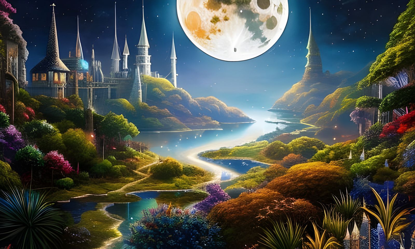Moon in a Bottle: Fantasy Digital Art