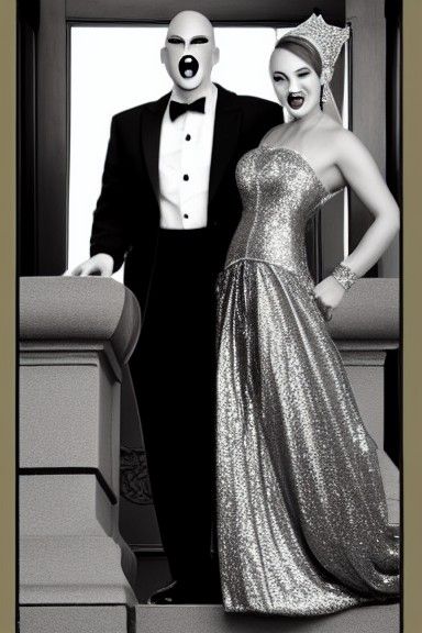 Disco Gargoyle and Friends in Formal Wear