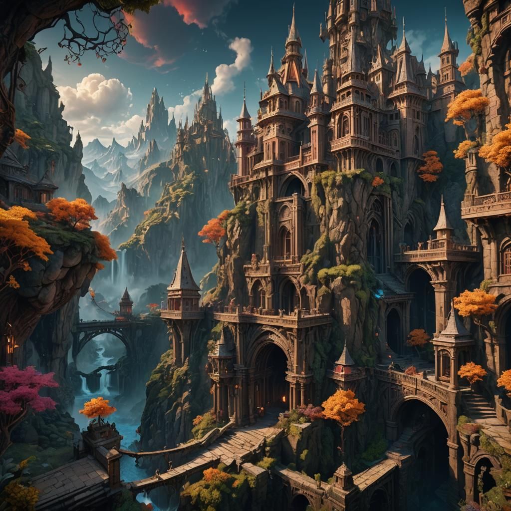 Detailed Matte Painting of a Hot Woman