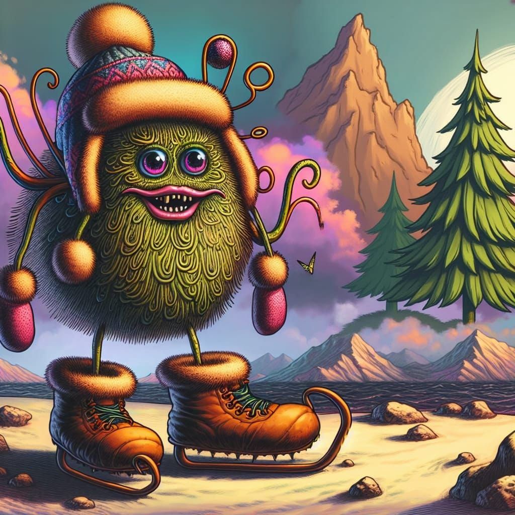 Dibble Sprout Squidge Suprareal Freestanding Grapheme Wearing Mukluks