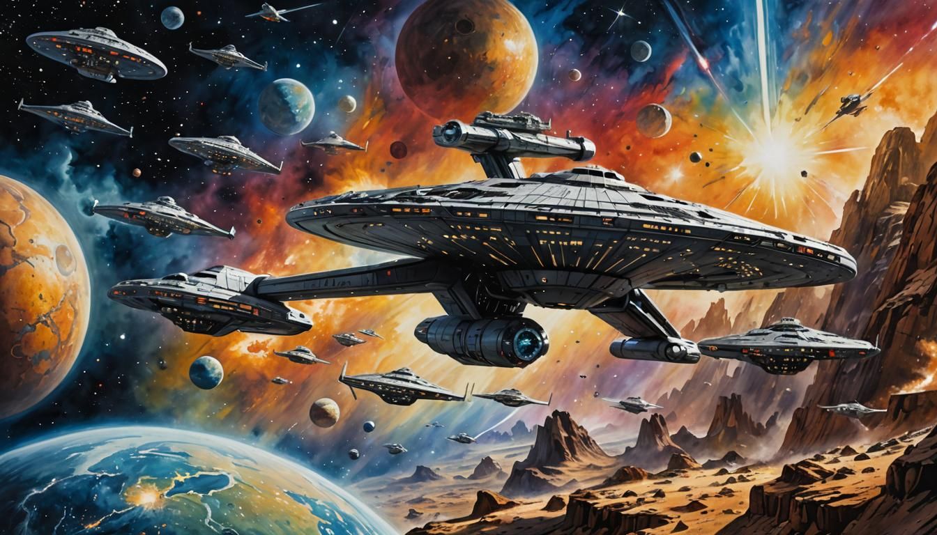 Epic Star Wars/Star Trek Universe in Candy Art Style