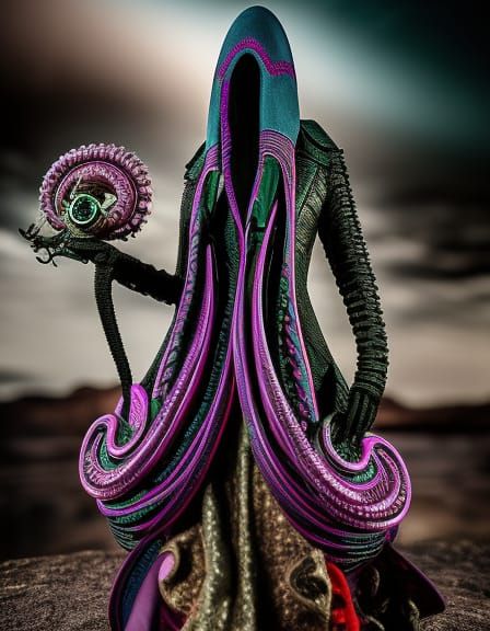 Alien Haute Couture in Alienpunk Fashioncore Style