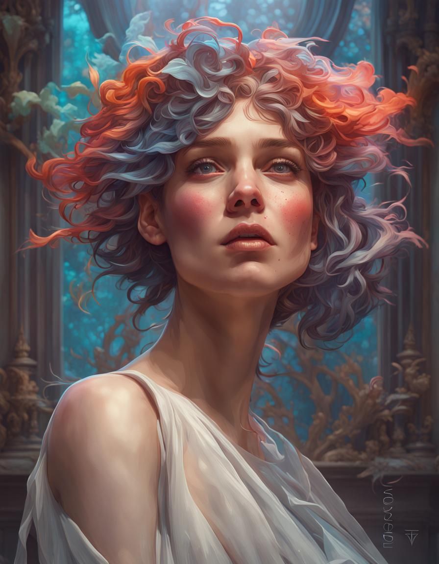 Surreal Portrait with Dynamic Lighting