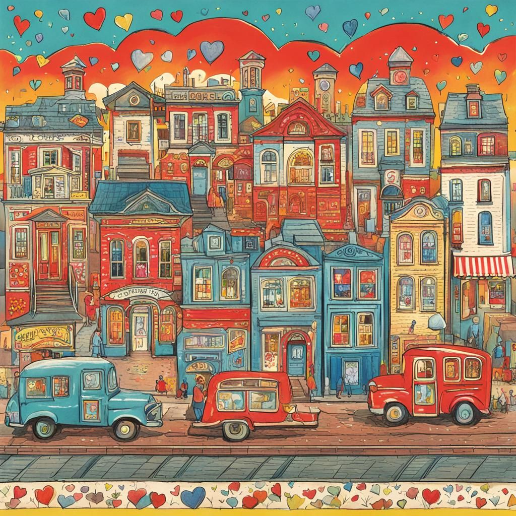 Abstract Townscape: Love Arrives