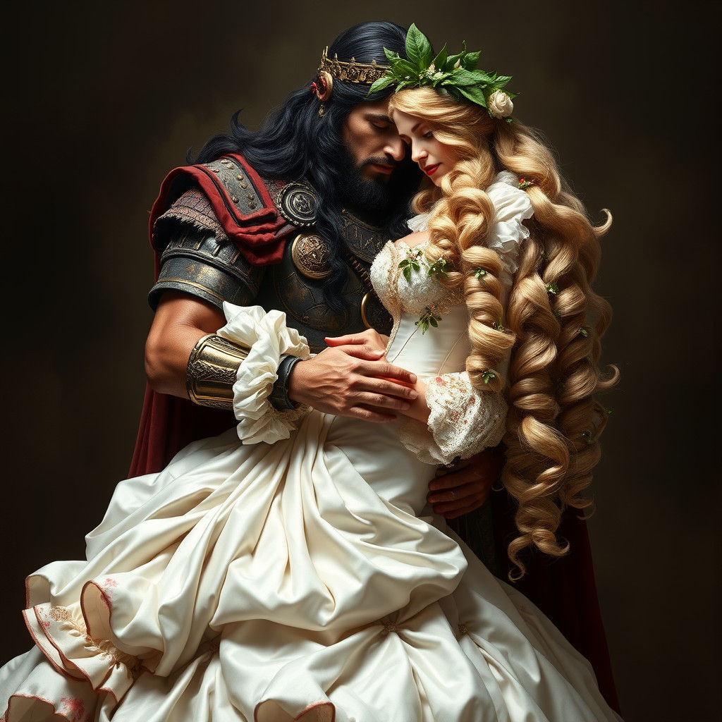 Roman Warrior King with Captive Bride