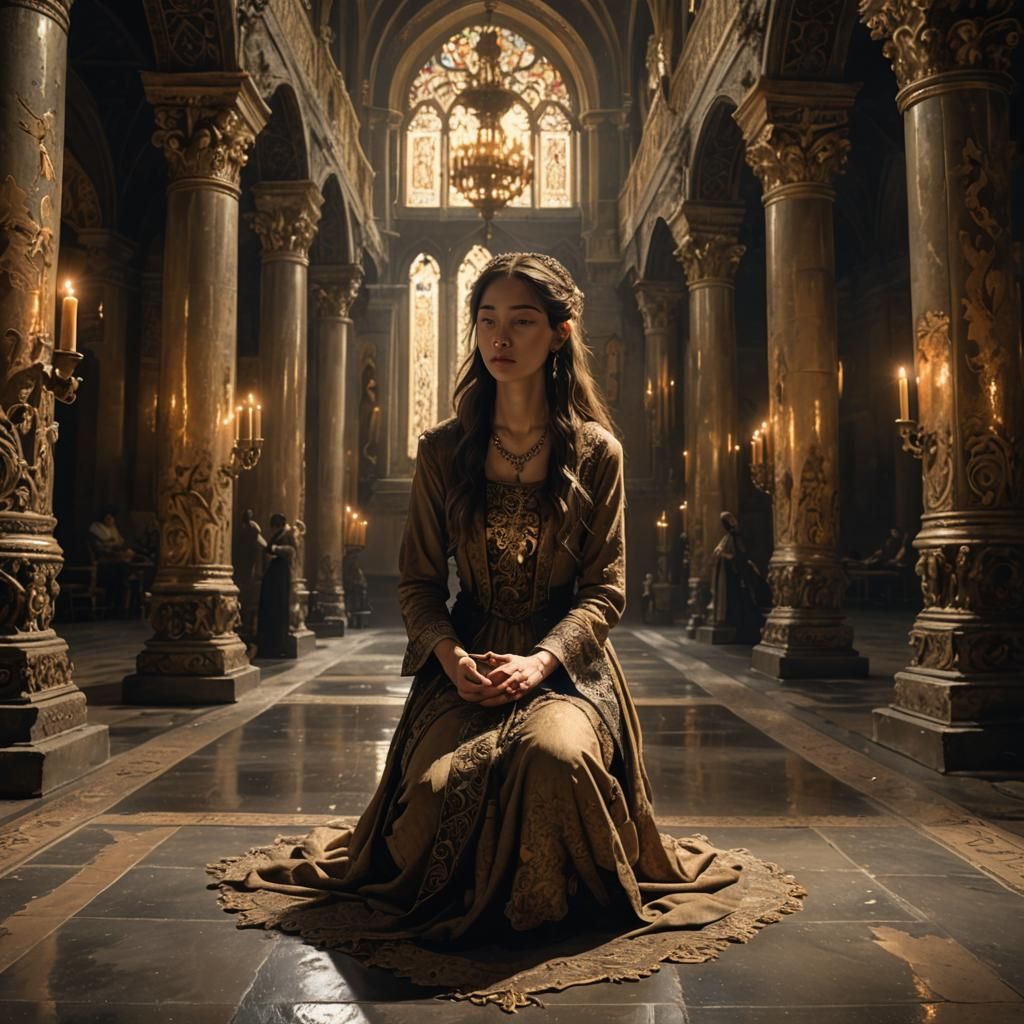 Servant Girl Asks for Help in Royal Court