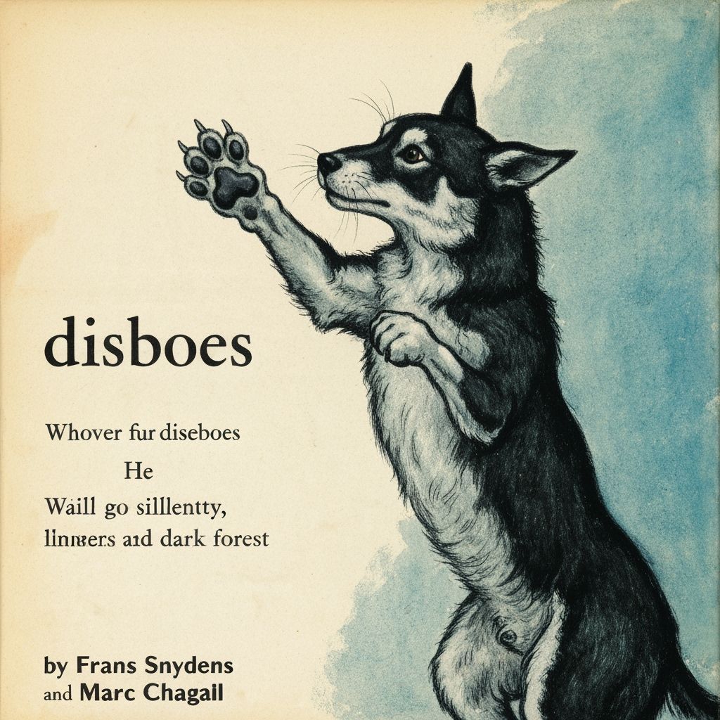 Lion's Paw in Dark Forest, Baroque Surrealism