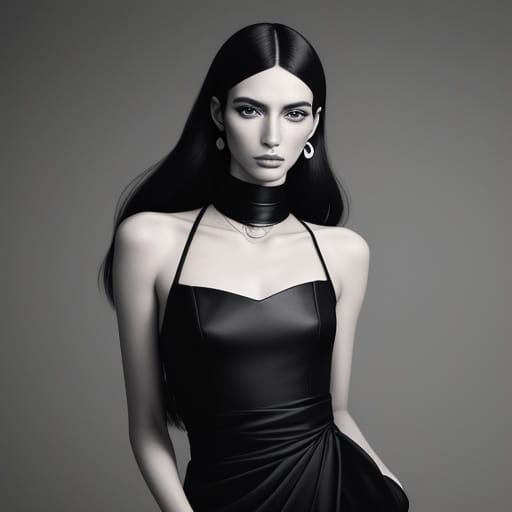 Sleek Borsetta Bag with Long Straps, Chic Editorial Style