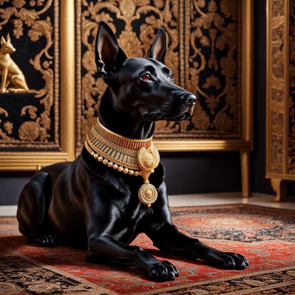 Black Pharaoh Hound Anubis Dog