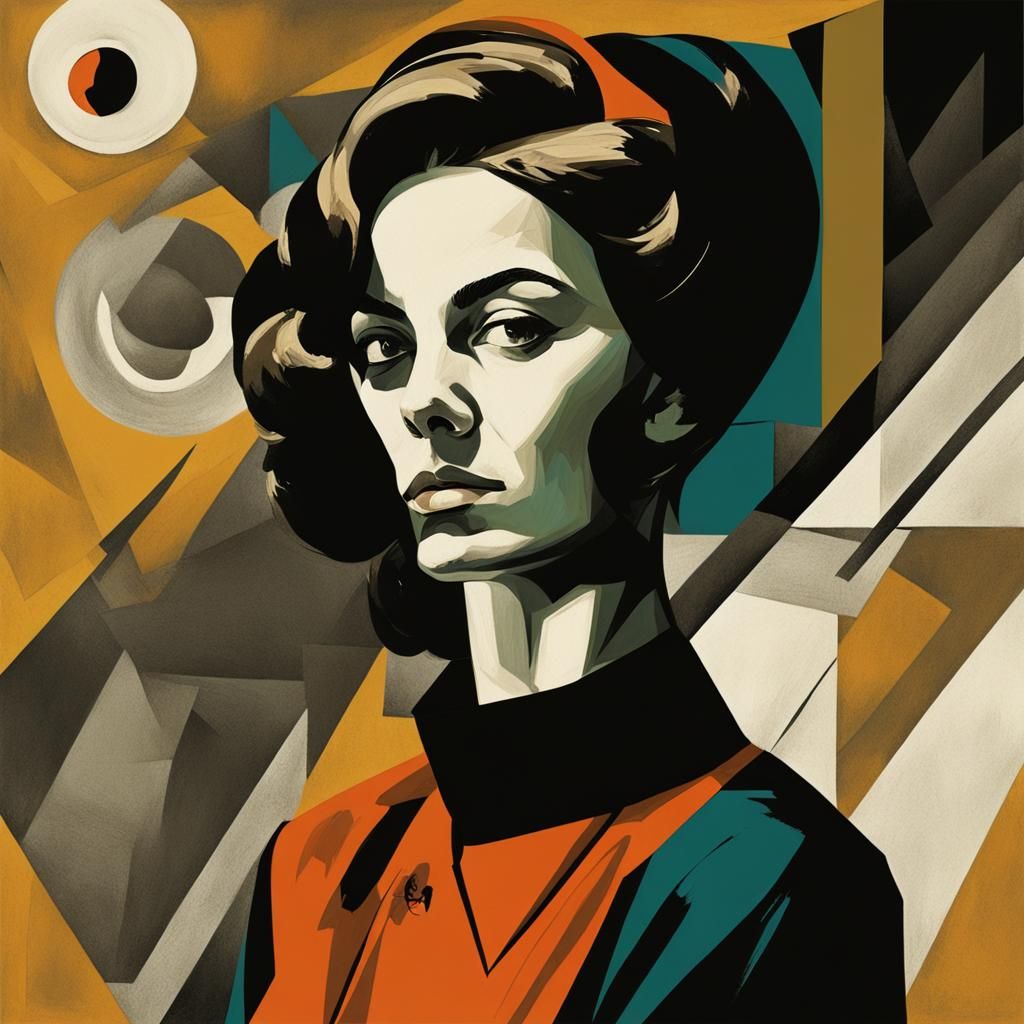 1960s Female Spy as Baroque Painting