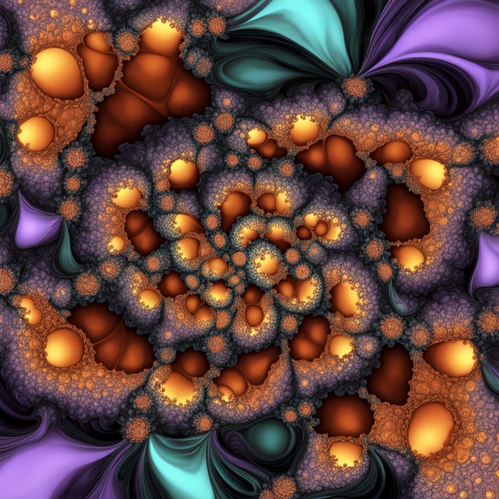Psychedelic Mandelbrot Fractal World with Vivid Detail
