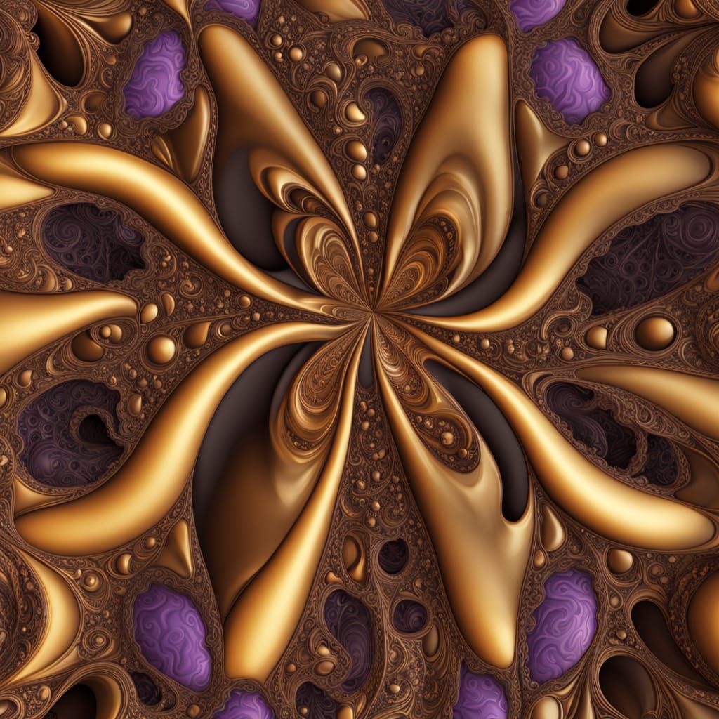 Psychedelic Fractal World in Vivid Colors