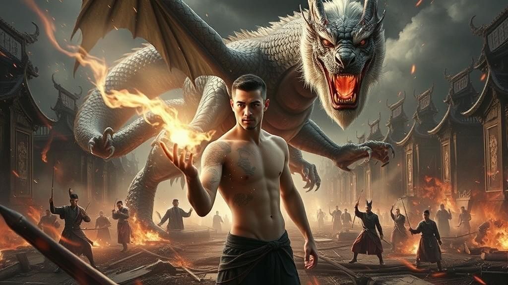 Young Man Summons a Fire-Breathing Dragon