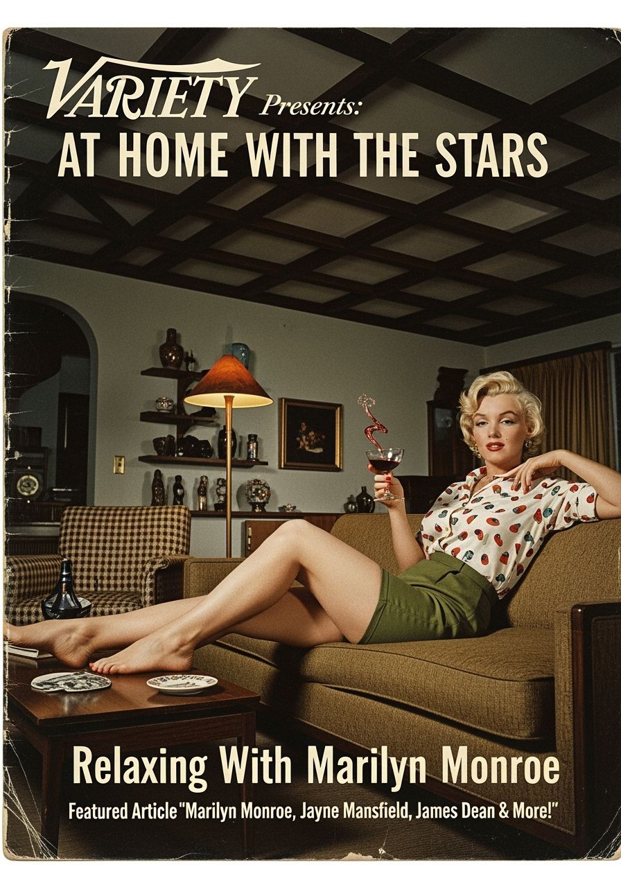 Marilyn Monroe on a Vintage Magazine Cover