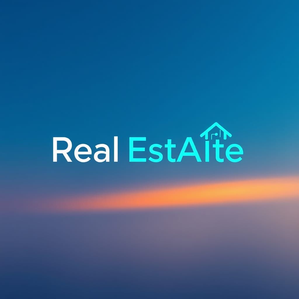 Real Estate AI Logo Design in Matte Painting Style