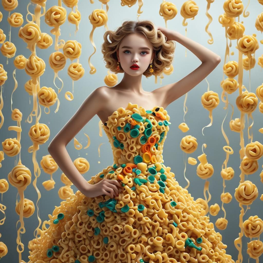 Macaroni Dress: A Novel Fashion Statement