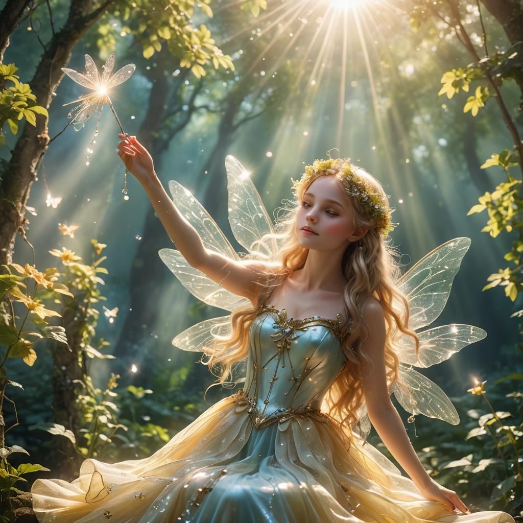 Ethereal Fairy in Divine Light