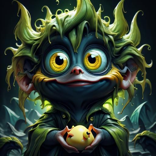 Scary Duckling Hatches in Chromatic Surrealism