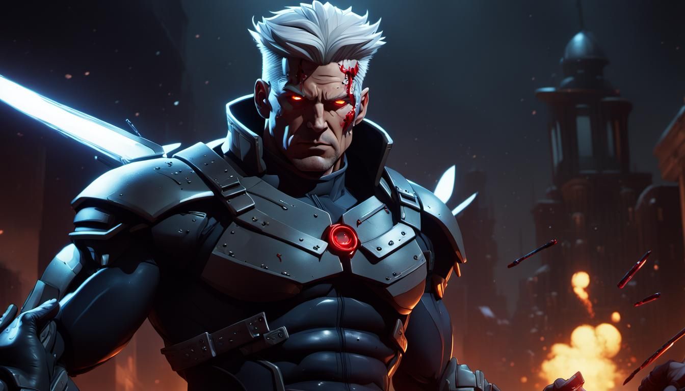 Cable Nathan Summers in X-Men Animated Style