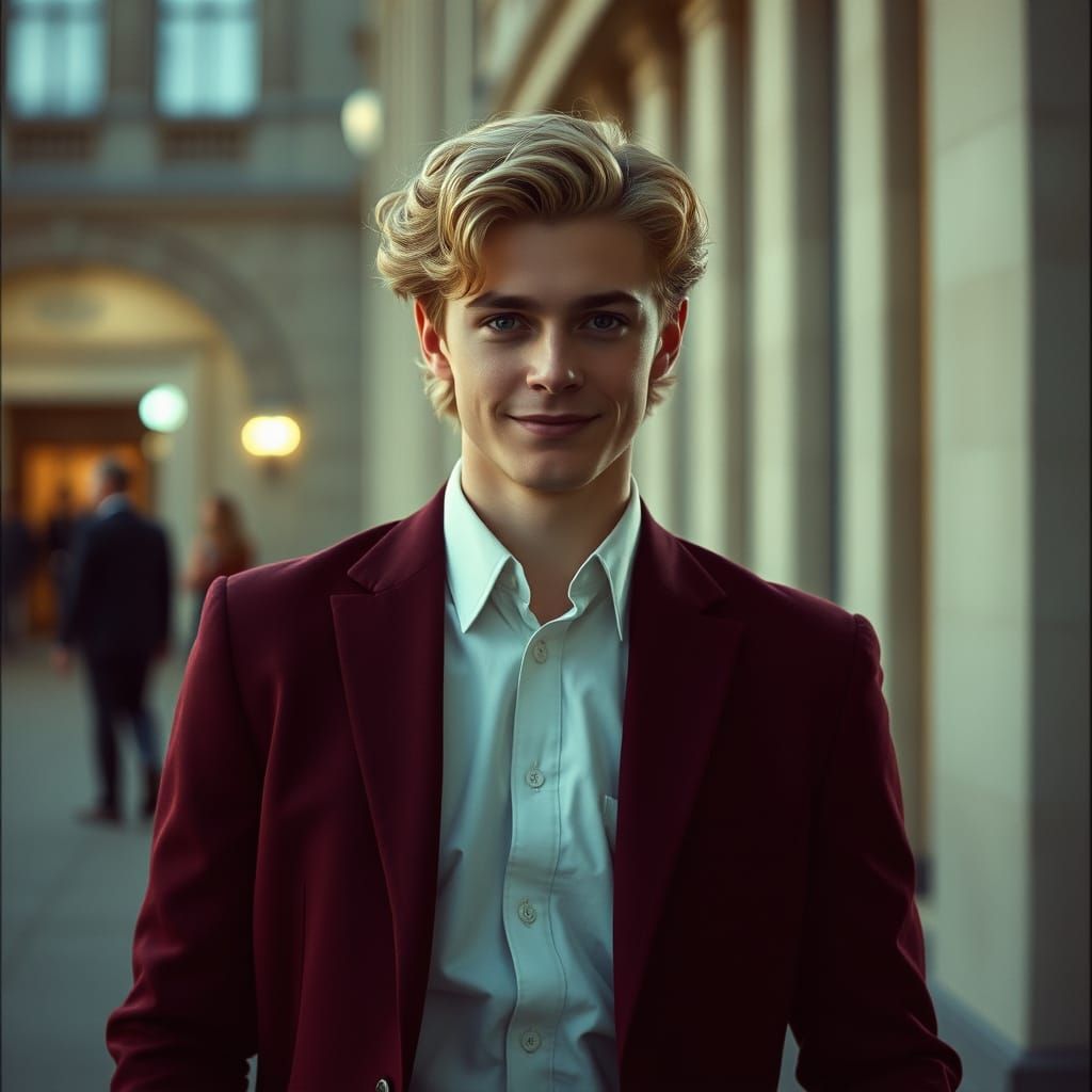 Dashing Young Gambler in Tuxedo