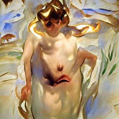 Figure Study Inspired by John Singer Sargent