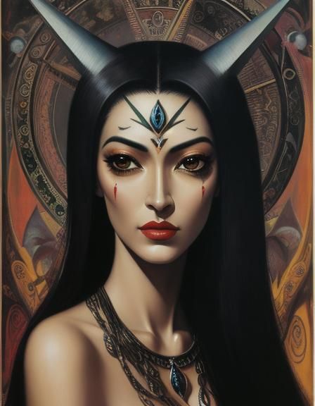 Surreal Face in Style of Modern Art