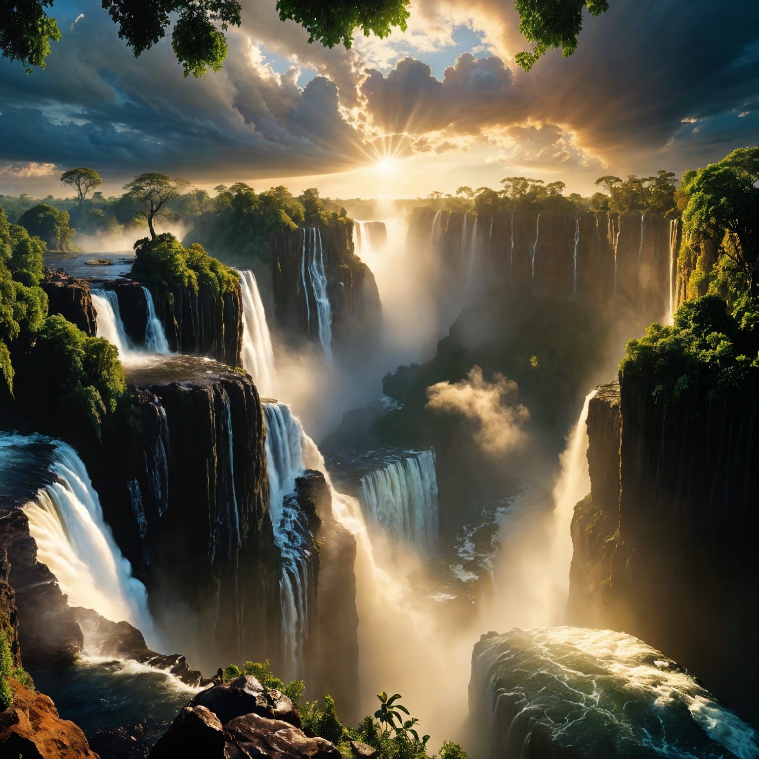 Victoria Falls: A Photorealistic Digital Masterpiece