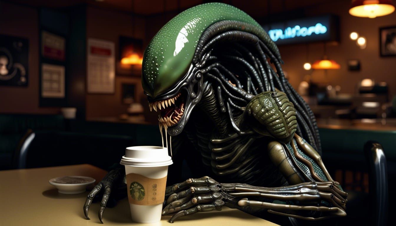 Even An Alien Need A Caffeine Fix - ✨Starbucks In The Stars✨