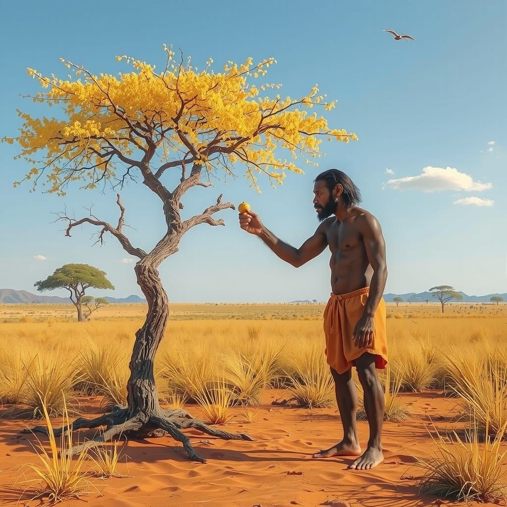 Early Hominid Foraging in Autumn Savannah