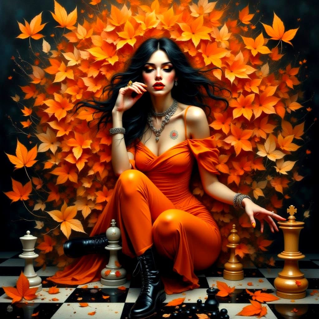 "Queen of Autumn: Strategy Amid the Fall"