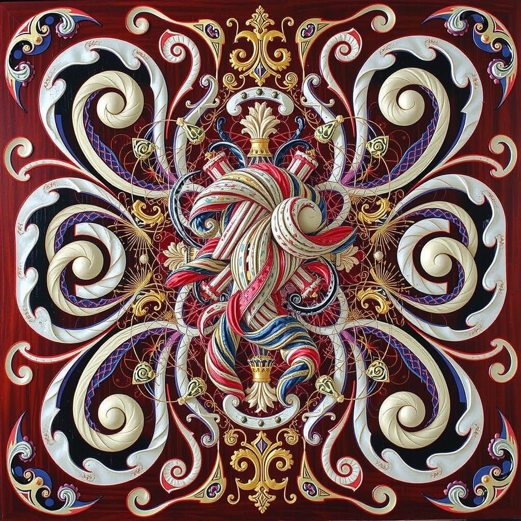 Abstract Swirling Motion Visualized as Dynamic Lines